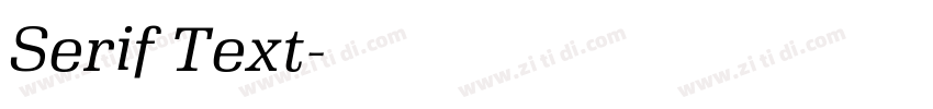 Serif Text字体转换